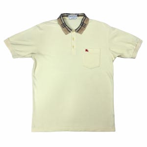 Vintage Burberry Nova geruit poloshirt