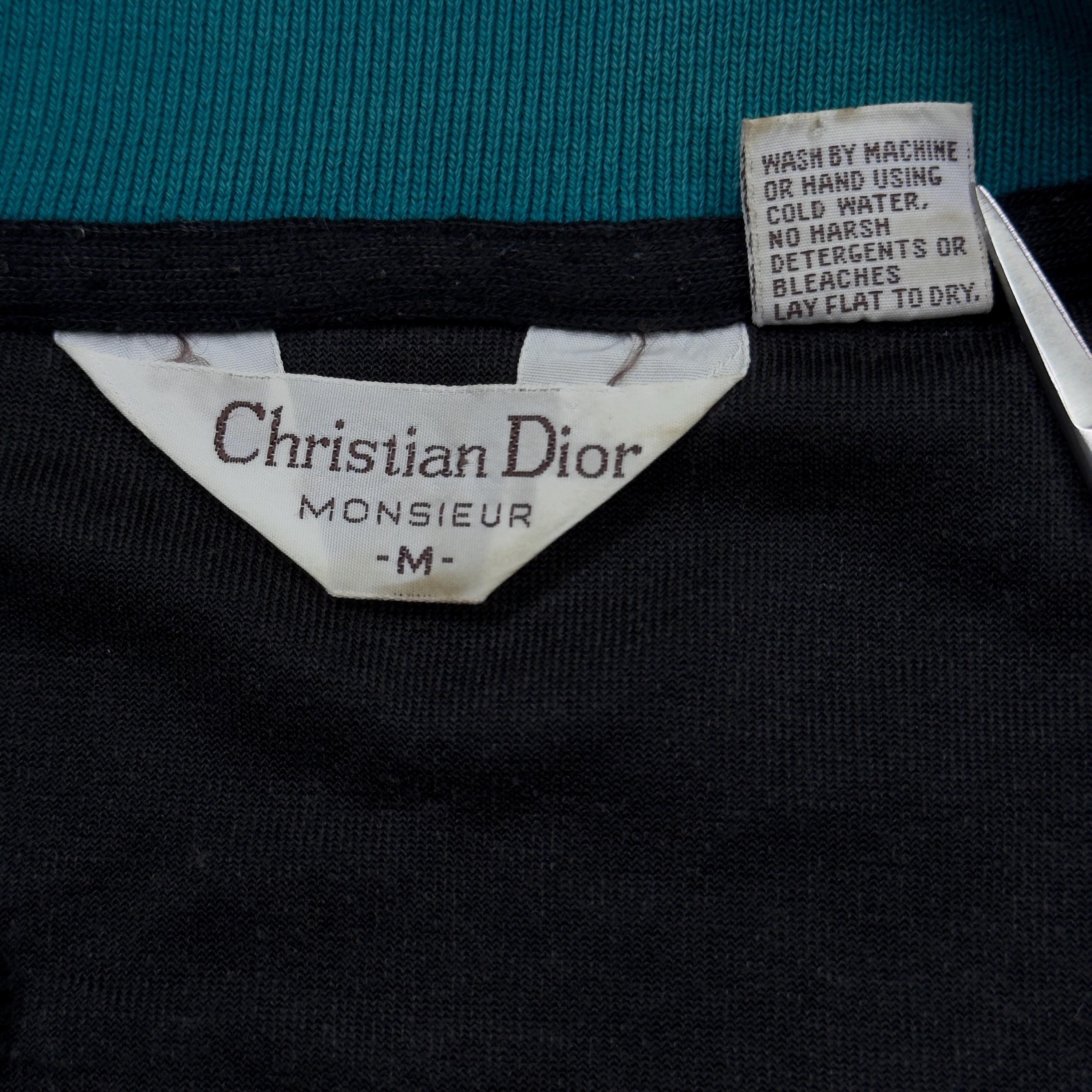 1980s Christian Dior Vintage Velvet Embroidered Logo Track