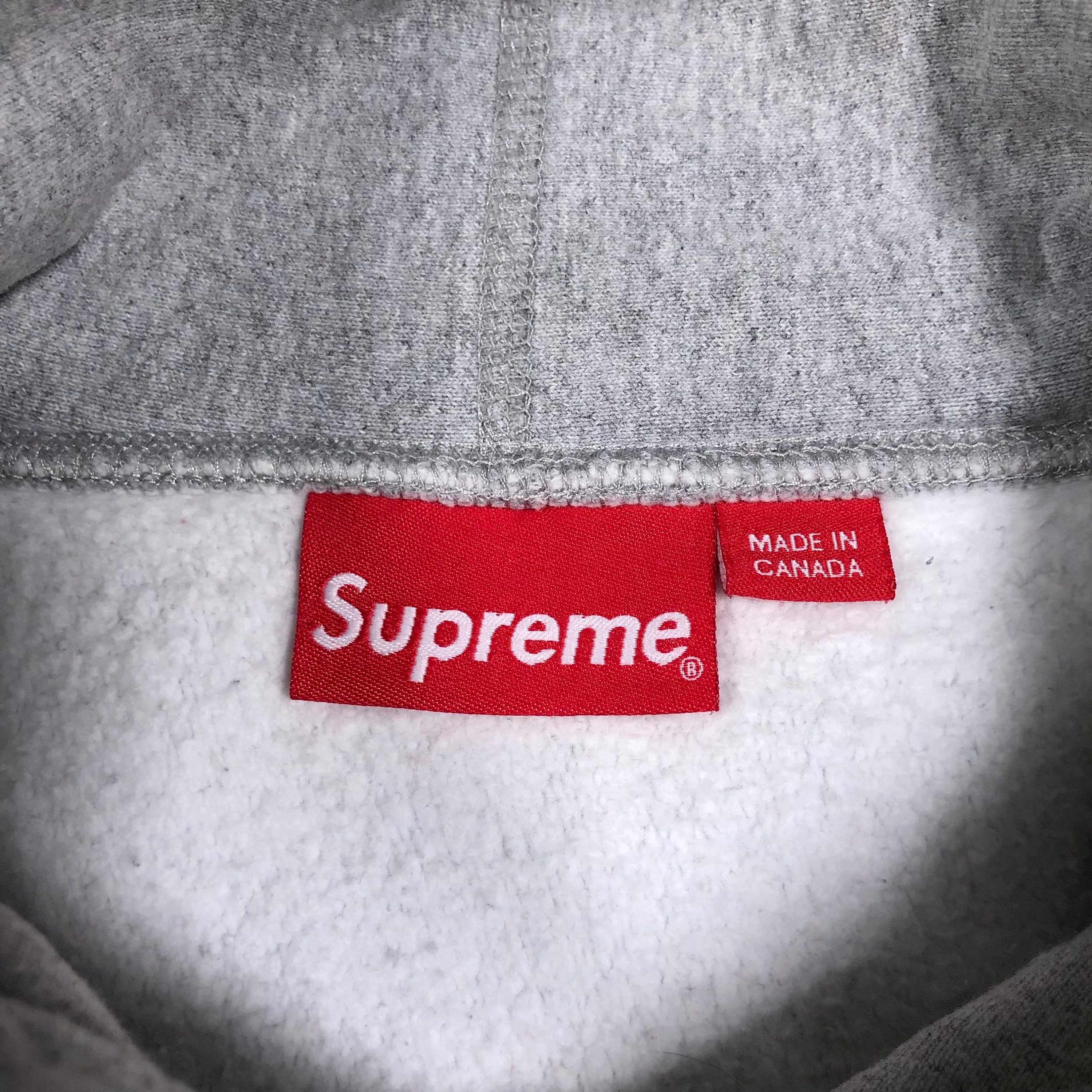Supreme Box Logo Heather Grey Hoodie - Etsy