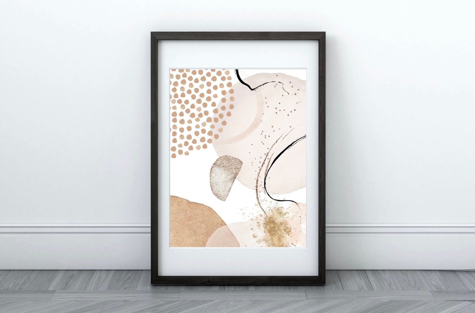 Set of 3 Earth Tone Abstract Wall Art Wall Decor Boho Wall Etsy