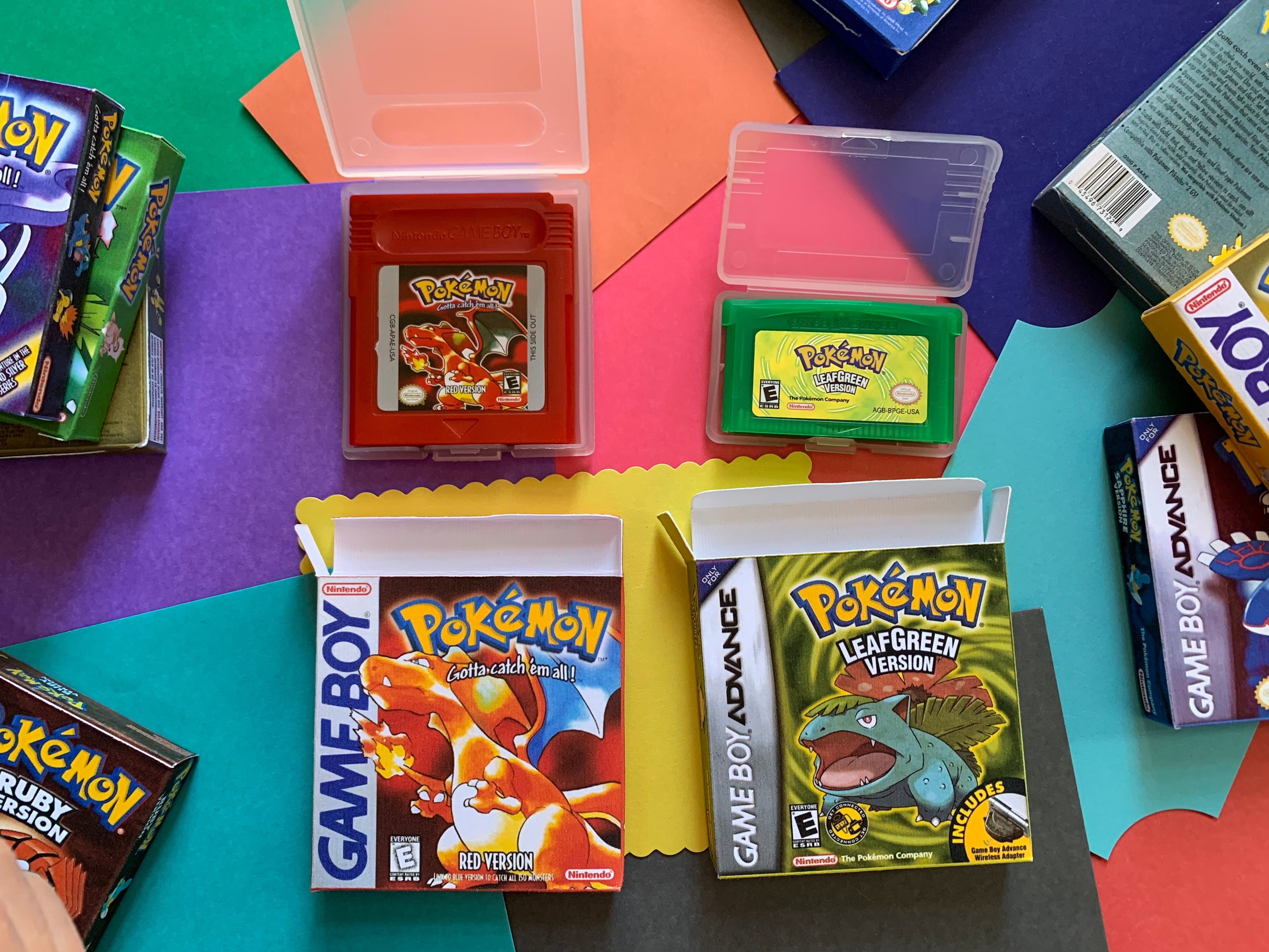 Pokemon Gameboy Game Reproductions W Mini Boxes Etsy India