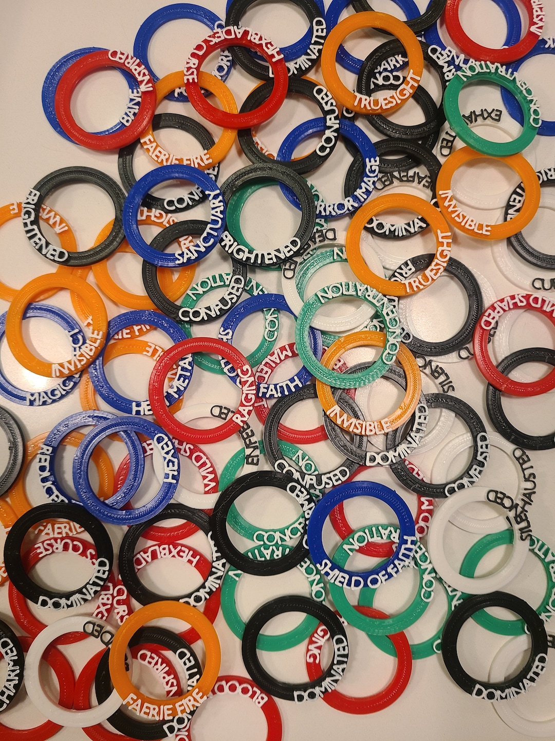 Custom Condition Rings for Spells, Abilities, and Status Effects - Etsy