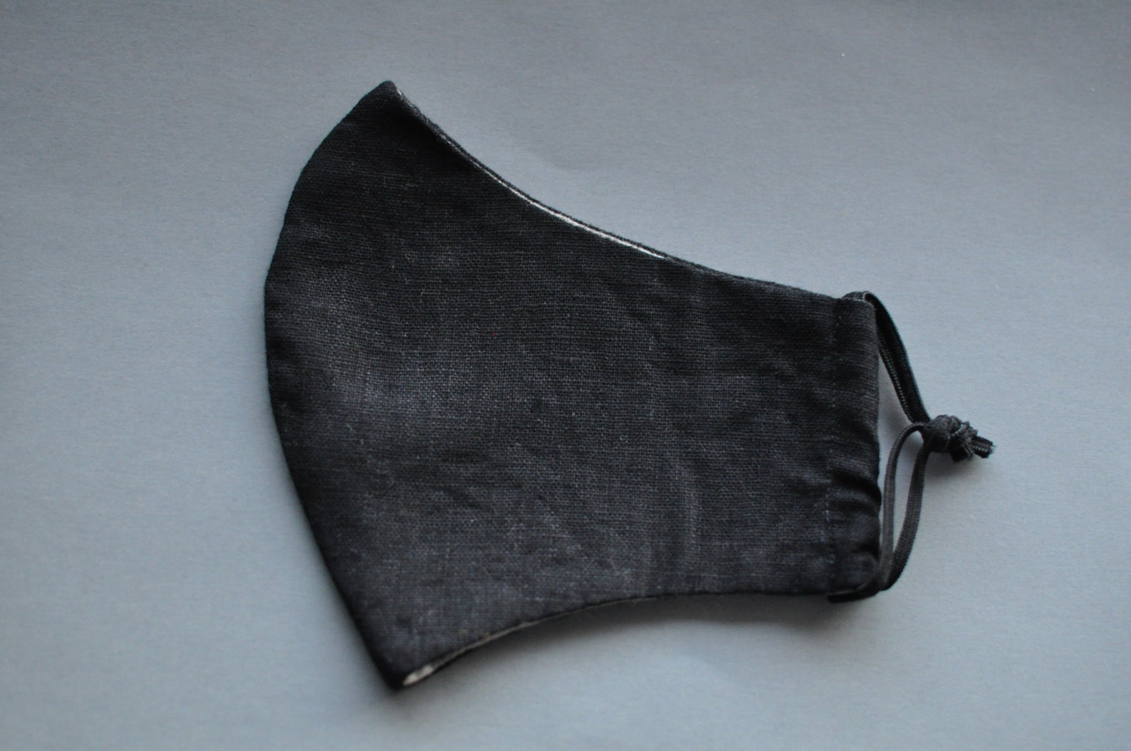 black linen mask