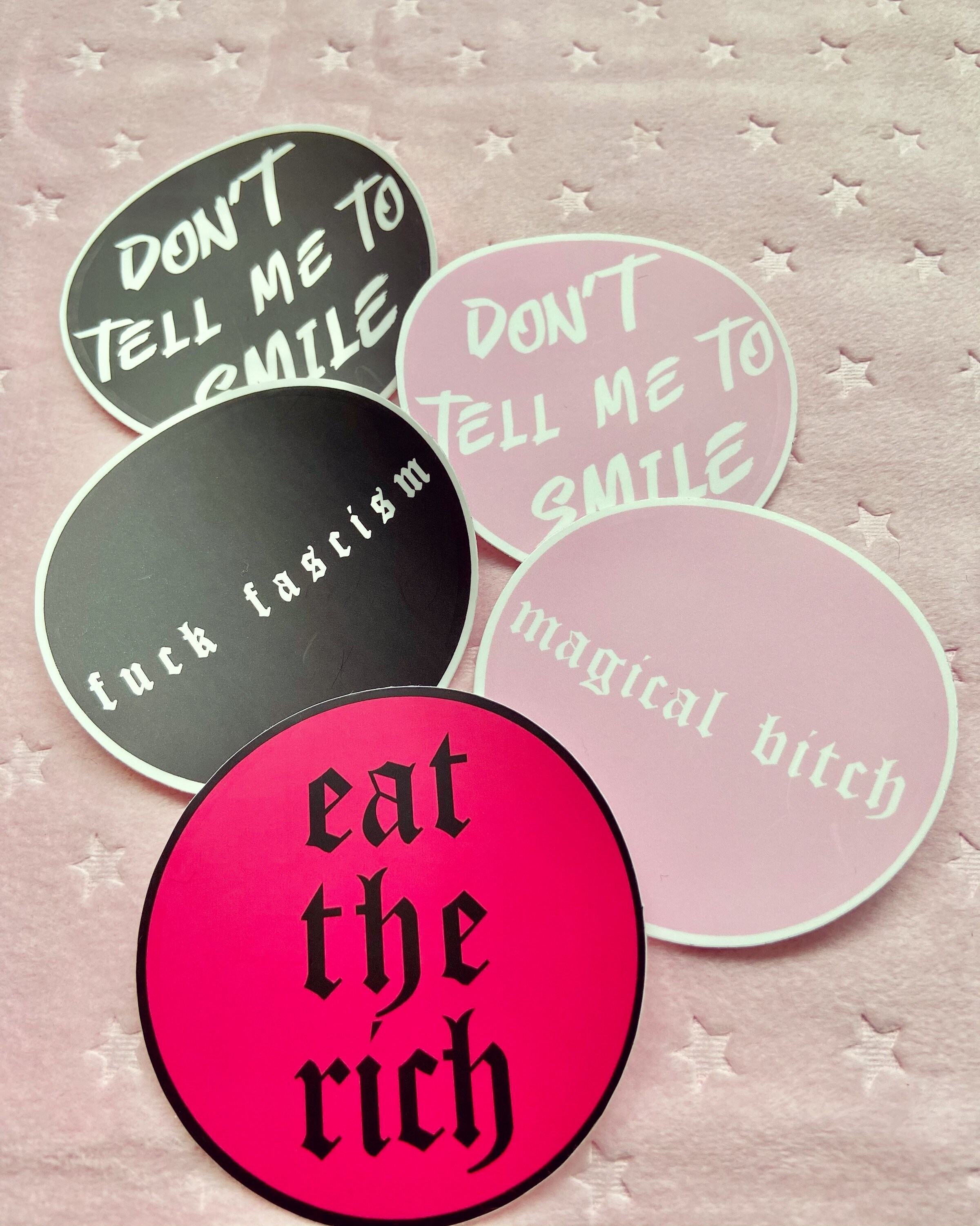 Weatherproof Vinyl Circle Stickers Etsy