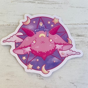 Pastel Baphomet Vinyl Sticker