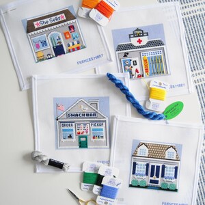 Seaside Village Guard Station Needlepoint Canvas image 3
