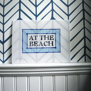 At the Beach Needlepoint Canvas