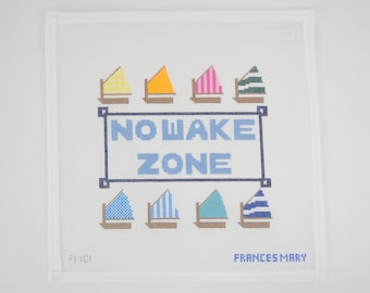 PREORDER: No Wake Zone Needlepoint Canvas