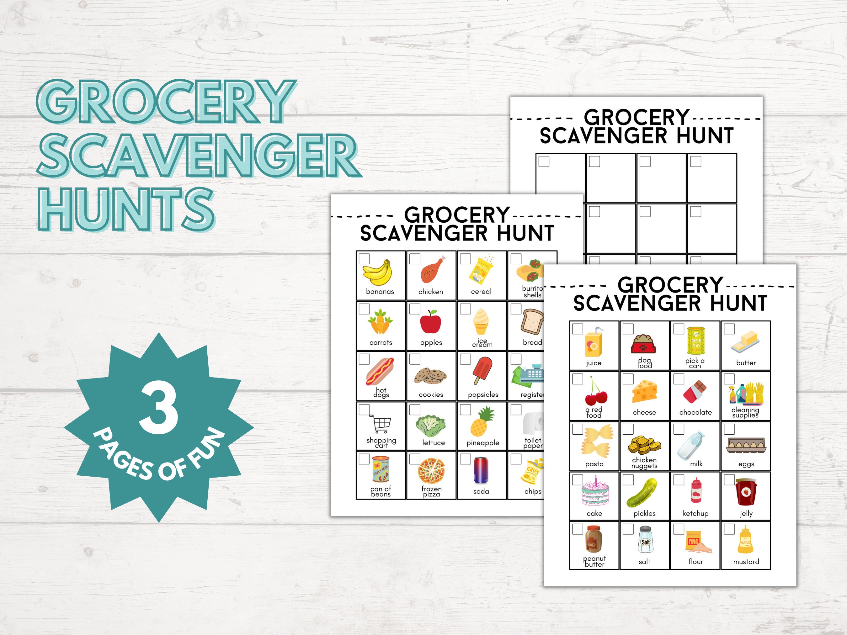 Grocery Scavenger Hunt Food Scavenger Hunt Hunt for Biology Diagrams