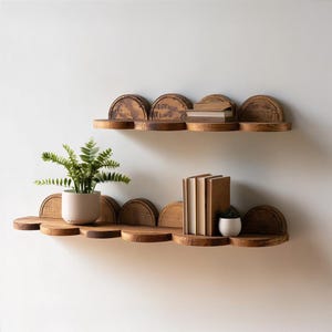 Floating Corner Shelf Live Edge Wood Wall Shelf For Bookshelf Decor Rustic Home Accent Housewarming Gift