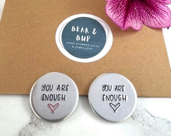 Pocket token, you are enough, support gift, pocket hug, friend gift, affirmation,