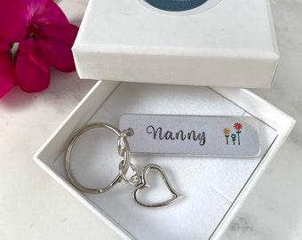 Nanny gift, Nanny keyring, Nanny gift for birthday, Mothers day gift, Nanny to be keyring gift, best Nanny gift,