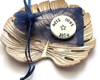 Congratulations token, Well done gift, Exam results keepsake, Pocket token to celebrate success, GCSE, A levels, Degree, driving test