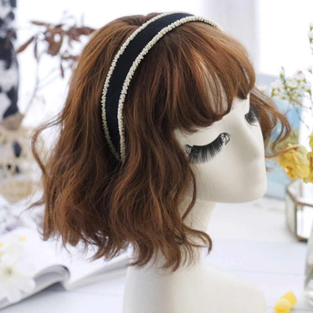 Korean Style Beaded Headband Korean Style Beaded Headbands Etsy