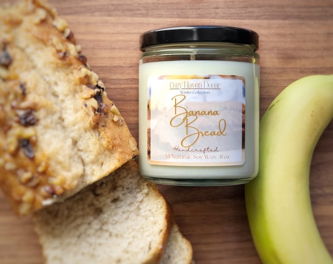 Banana Bread | Soy Wax Candle | 8 oz