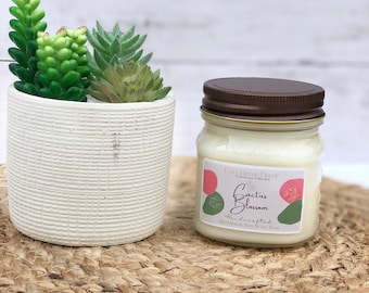 Cactus Blossom | Mason Jar | Soy Candle | 8 oz