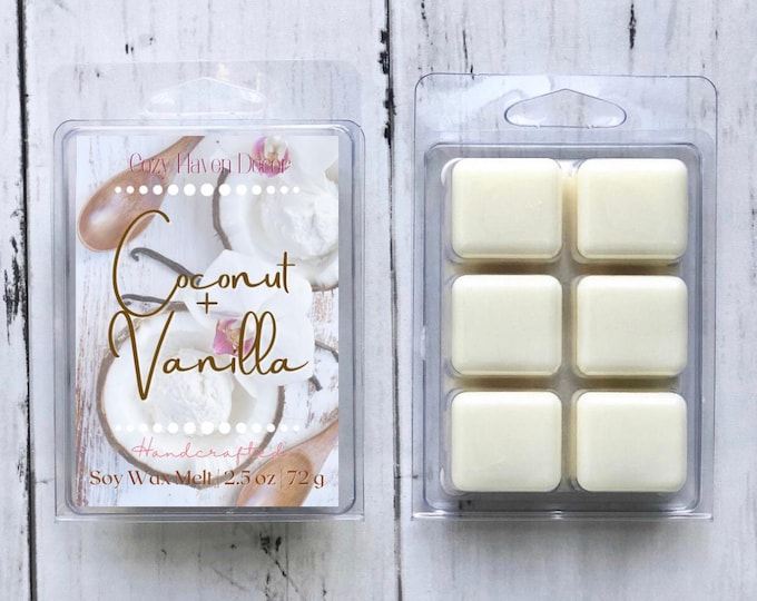 Coconut + Vanilla | Soy Wax Melts | 2.5 oz