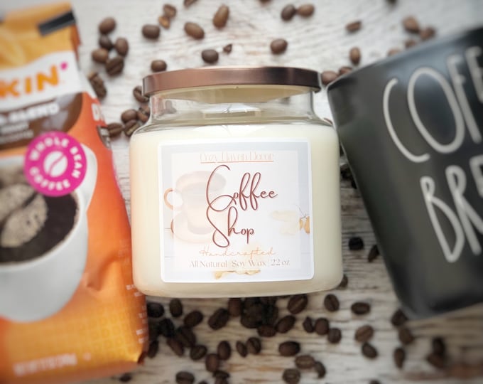 Coffee Shop | Soy Wax Candle | Double Wick 22 oz