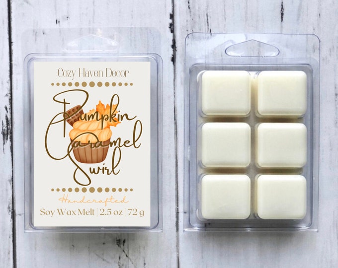 Pumpkin Caramel Swirl | Soy Wax Melts | 2.5 oz
