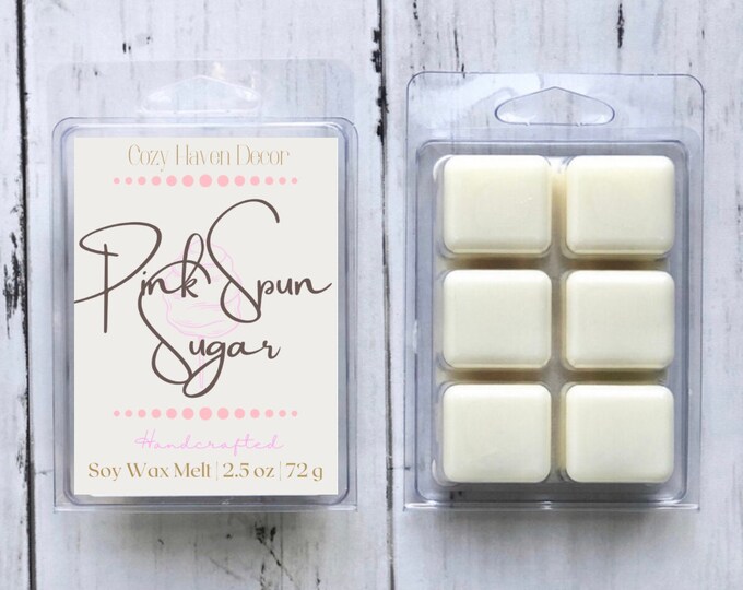 Pink Spun Sugar | Soy Wax Melts | 2.5 oz