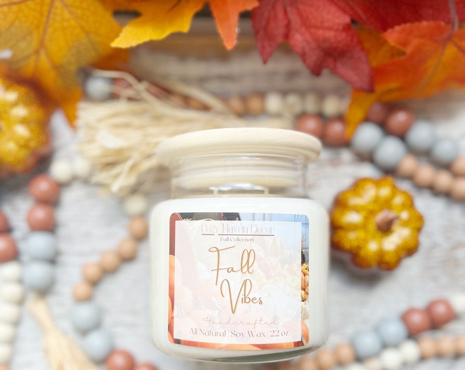 Fall Vibes | Soy Wax Candle | Double Wick 22 oz
