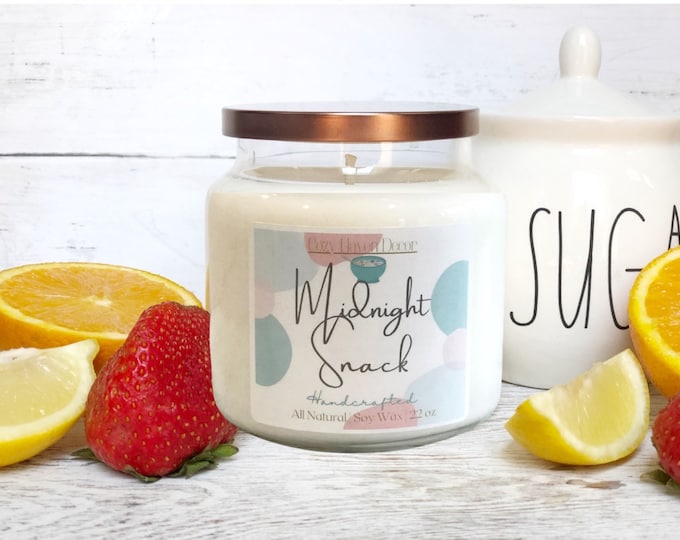 Midnight Snack | Soy Wax Candle | Double Wick | 22 oz