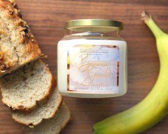 Banana Bread | Soy Wax Candle | Double Wick 22 oz