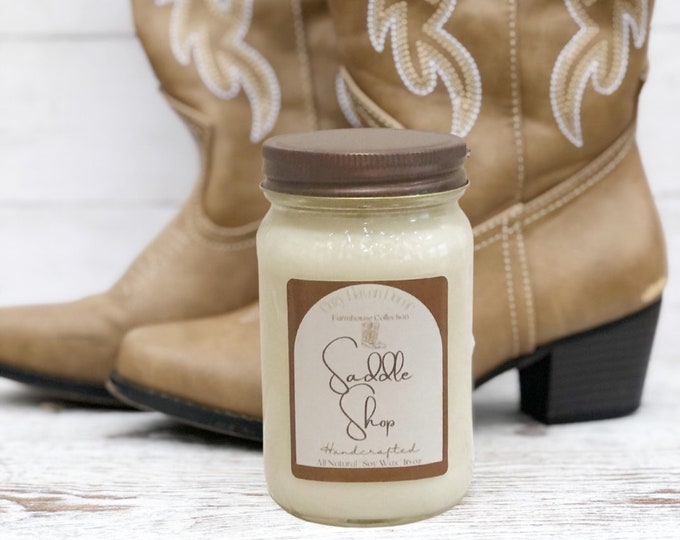 Saddle Shop | Mason Jar | Soy Candle | 16 oz