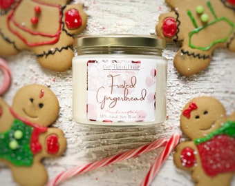 Frosted Gingerbread | Soy Wax Candle | 8 oz