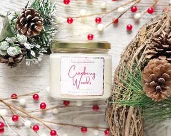 Cranberry Woods | Soy Wax Candle | 8 oz