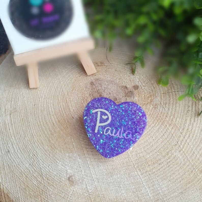 Heart PopSocket Glitter PopSocket Personalized PopSocket Etsy