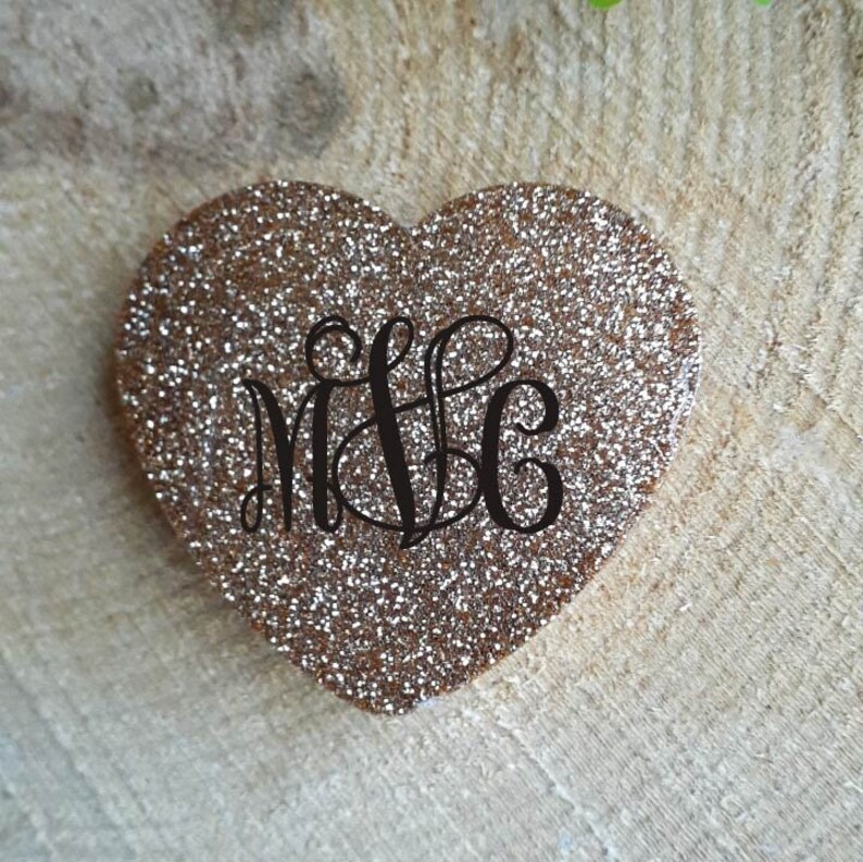 Heart PopSocket Glitter PopSocket Personalized PopSocket Etsy