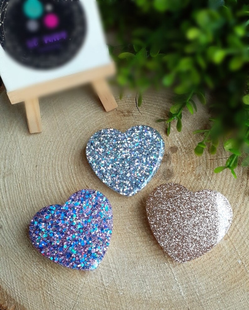 Heart PopSocket Glitter PopSocket Personalized PopSocket Etsy