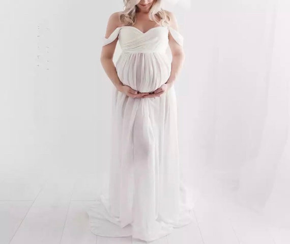 Maternity Dresses for Photo Shoot Pregnancy Dress Maxi Gown - Etsy