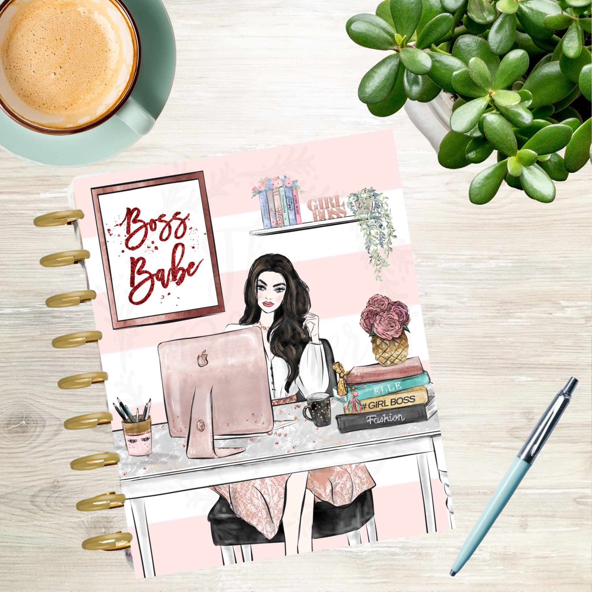 Boss Babe Planner Cover Planner Dashboard A5 Insert Inserts Etsy