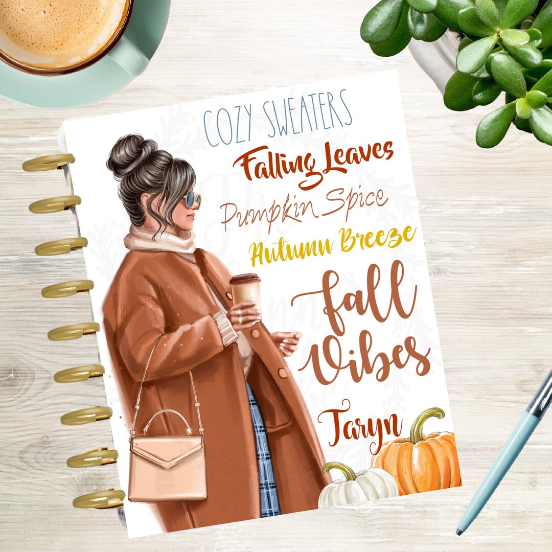 Fall Vibes Dashboard Planner Cover A5 Insert GM MM PM Agenda - Etsy