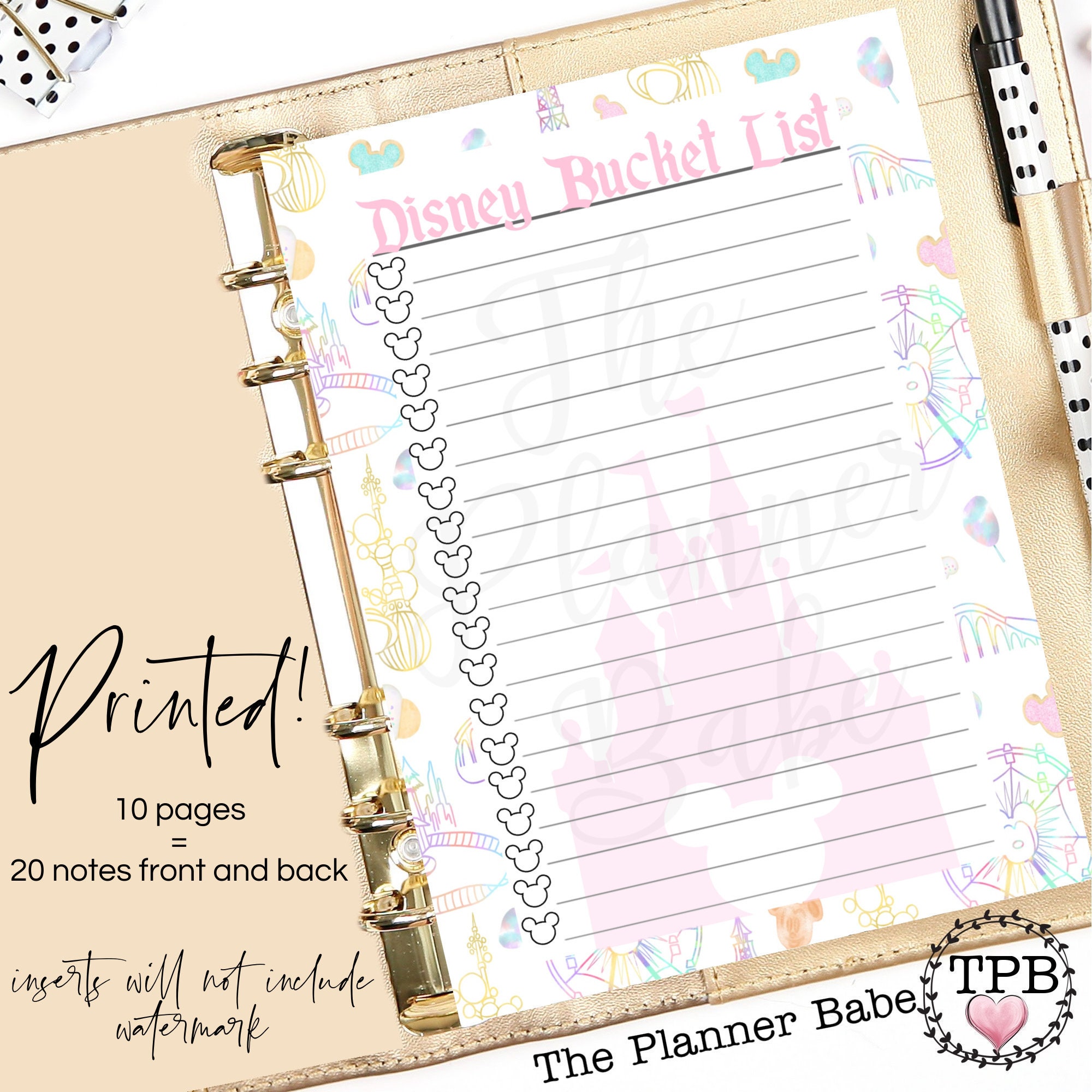 MONTHLY BUDGET 04 6 HOLES LOOSE LEAF INSERT PLANNER A5, A6, PERSONAL,  PERSONAL WIDE POCKET(A7)
