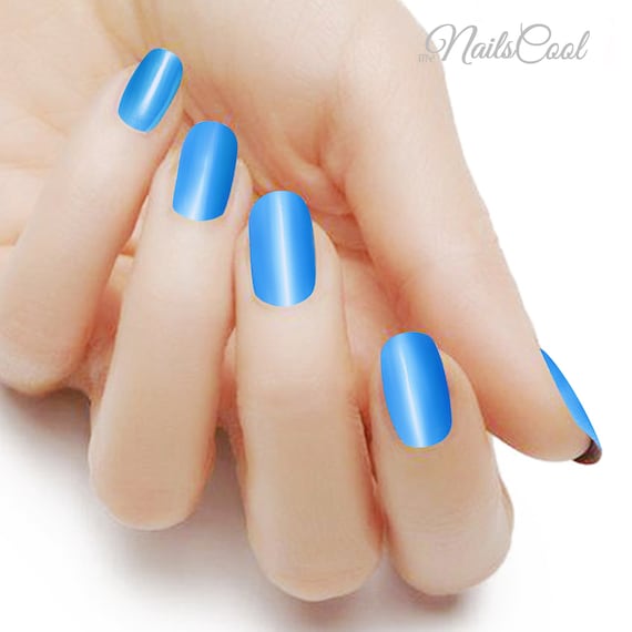 Sky Blue Nails with Stones and Glitters | Sky blue nails, Blue nails, Blue  acrylic nails