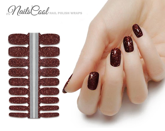 50+ Pretty Spring Colour Nail Ideas & Designs : Gradient Brown Heart  Outline Tips