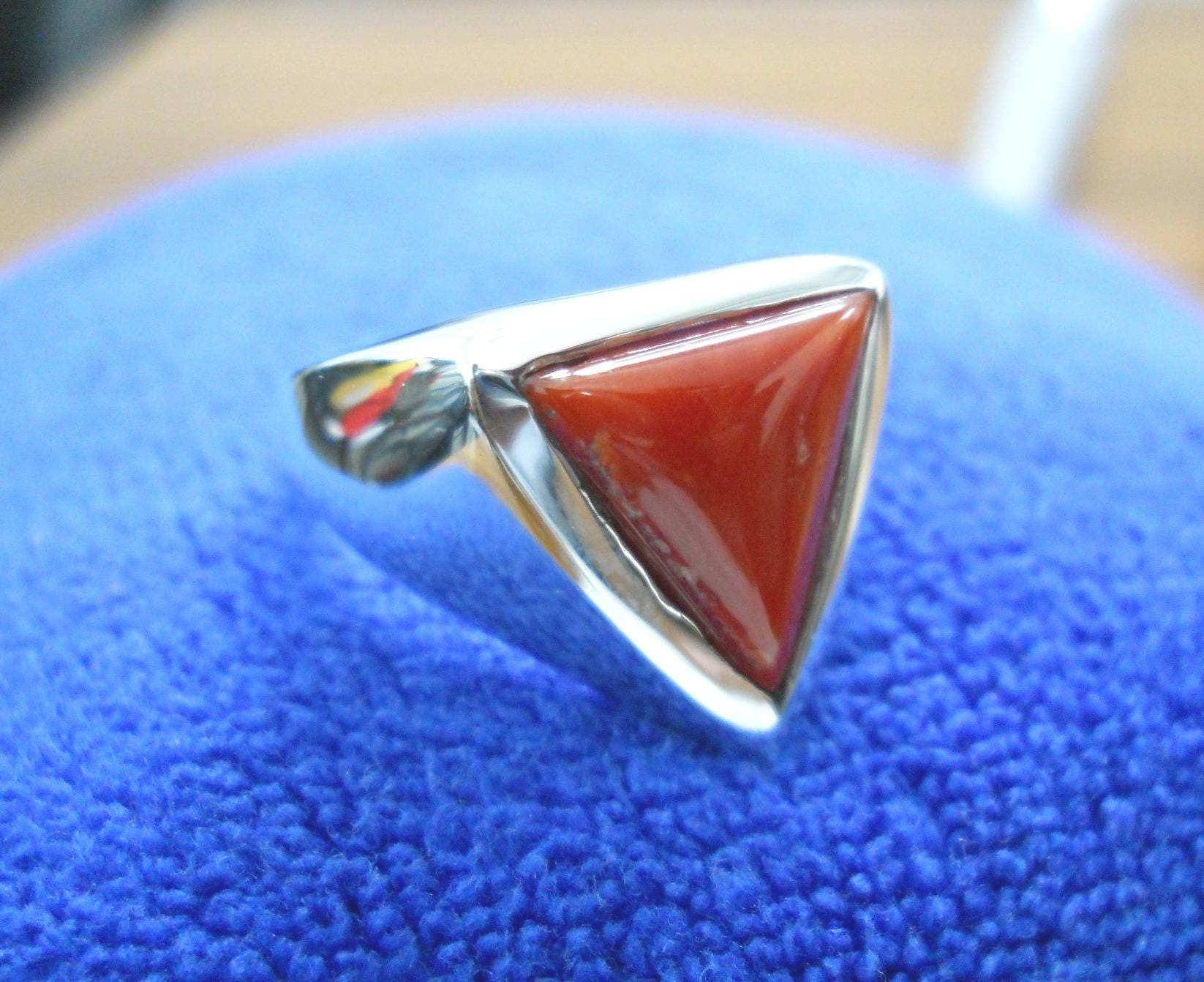 Natural Red Coral Ring: 925 Sterling Silver Men's Ring - Etsy