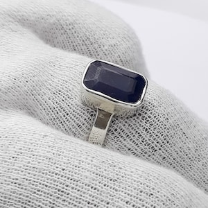 4.00 to 11.00 Carat Certified Natural Blue Sapphire Ring-925 Silver and Panchdhatu Sapphire Ring-Astrology Stone for Both Man and Woman