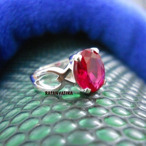 Natural Ruby Ring/Women&#39;s Ring/Birthstone Ring/Promise Ring/Red Gemstone Ring/Handmade Authentic Ring/Gift For Her/Christmas Gifts