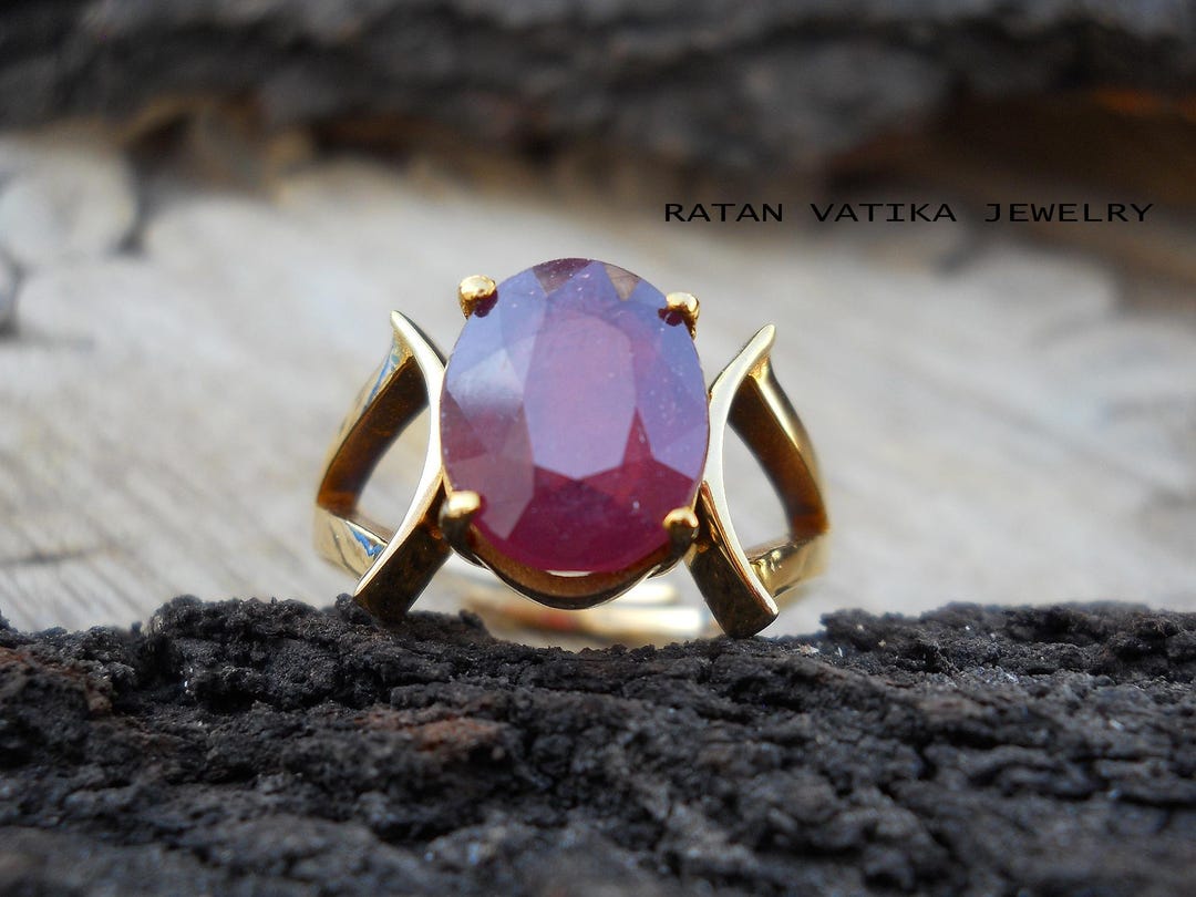 Natural Ruby Ring/handmade Birthstone Ring for Men Women/925 Sterling ...