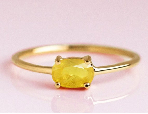 Amazon.com: Natural Untreated Ceylon Oval Cut 2 Carat Eye Clean Yellow  Sapphire Women Ring Sterling Silver 925 Handmade Pukhraj Ring Gift for Her  (13.5) : Handmade Products