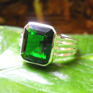 Natural Tourmaline Ring/Tourmaline Men&#39;s Ring/anniversary gifts/Birthstone Rings/Personalized Rings/Birthday Gift/22k Plated Gold Ring