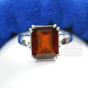 Natural Hessonite Ring/Garnet Ring/Gomed Ring/Birthstone Ring For Unisex/Ring For Men/Ring For Women/Astrological Stone Ring