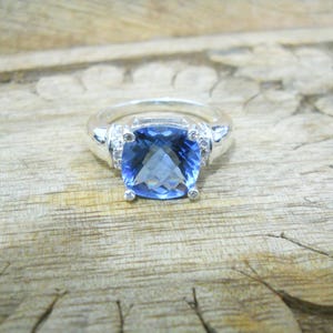 Blue Topaz Ring 925 Sterling Silver | Blue Gemstone Jewelry | December Birthstone Gift | Birthday Anniversary Gift For Her | Women Ring