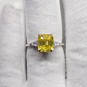 Yellow Sapphire Ring, 925 Sterling Silver Ring, Handmade Gemstone Ring, Solitaire Ring, Wedding Ring, Women Ring, Birthday Gift For Her