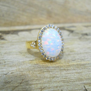 Opal Ring | 925 Sterling Silver Ring | Women Ring | Men Ring Fire Opal Jewelry | October Birthstone Gift | Birthday Anniversary Gift For Her