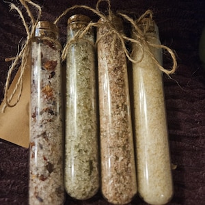 Herbal Bath Soaking Salt (set of 4 large tubes)